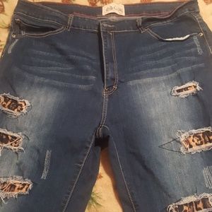 Distressed Jean Shorts